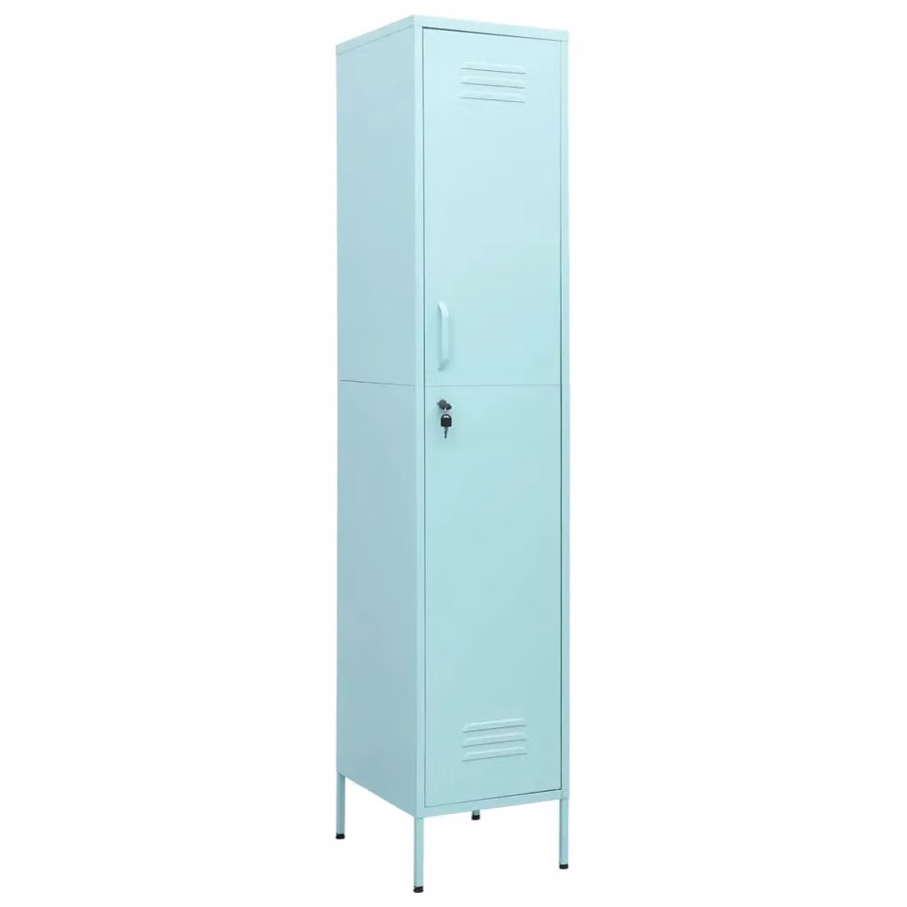 Berkfield Home Freestanding Metal Locker Cabinet in Green, W/D/H: 35 x 46 x 180 cm – 2