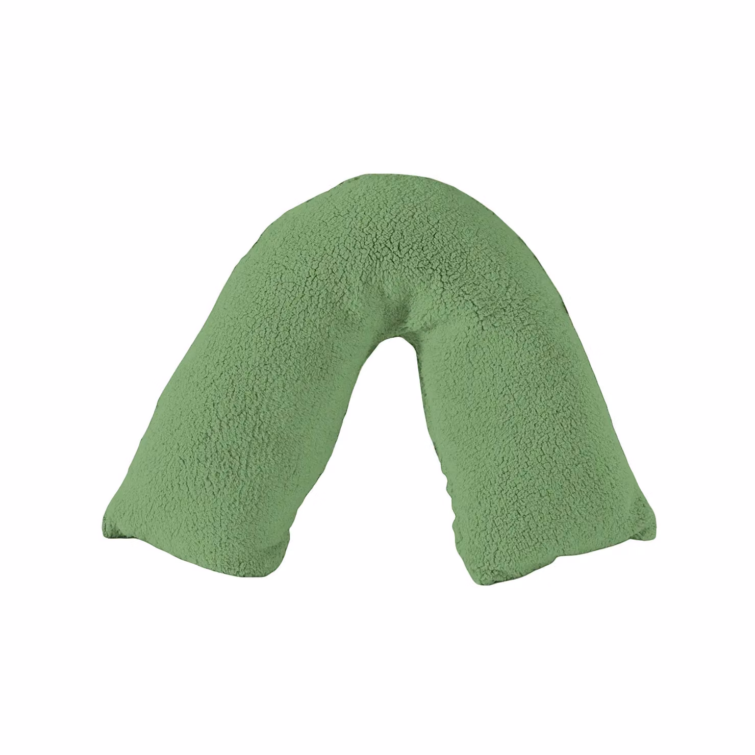 Home Sweet Home UK Teddy Fleece V Shaped Pillowcase in Green – 2