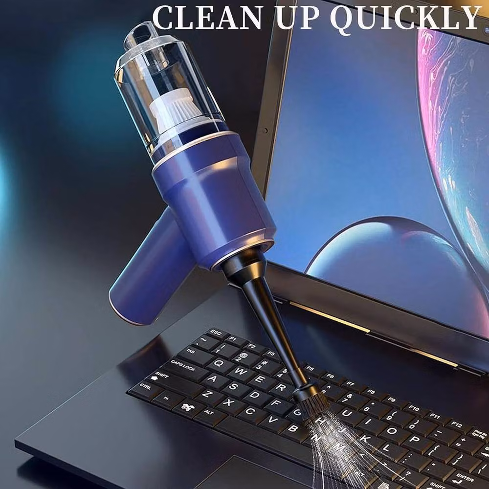 NESTLUNE Cordless Electric Air Duster and Blower Vacuum Cleaner in Blue, W/D/H: 15 x 15 x 15 cm – 3