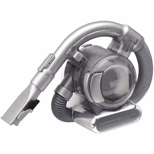 BLACK+DECKER Flexi 18V Handheld Vacuum Cleaner PD1820L-GB, Black and Grey, Rechargeable with Charging Station – 1