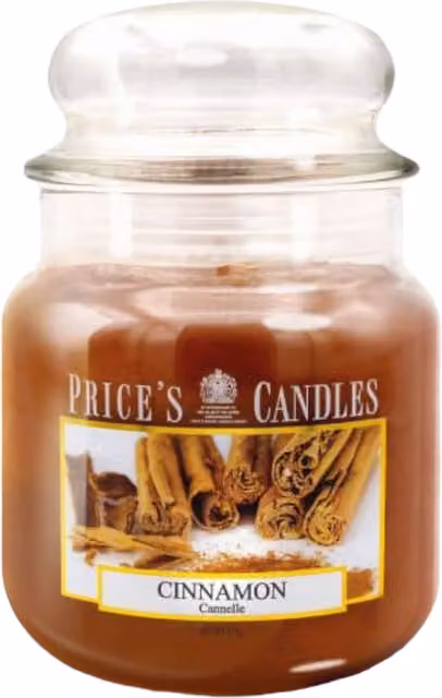 Price's Candles Cinnamon Scented Jar Candle, Brown, Medium