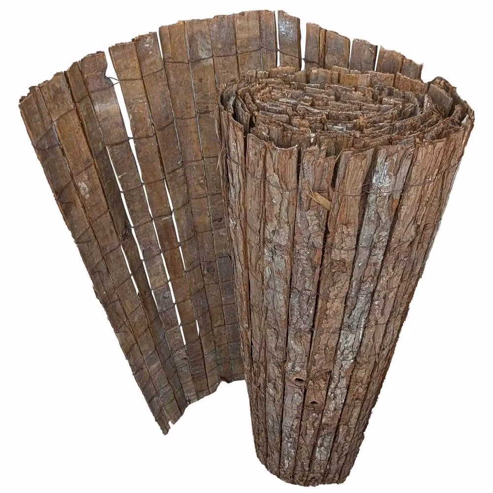 Access Garden Products Woven Bark Fencing Screening Roll, Brown, W: 400 cm, H: 120 cm – 8