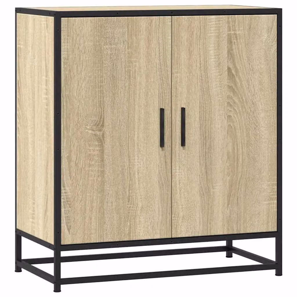 Berkfield Home Industrial Sideboard in Sonoma Oak and Brown, W/D/H: 68 x 35 x 76 cm – 2