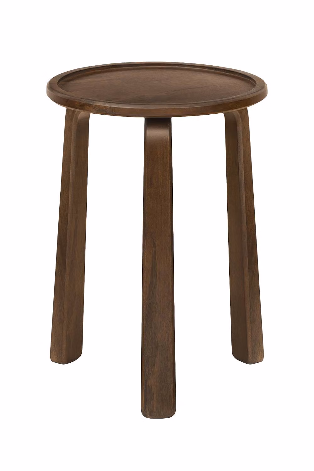 MH London Daisy Round Solid Mango Wood Side Table in Dark Brown – 4