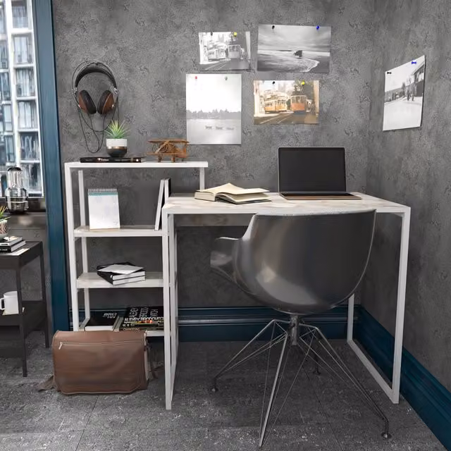 Decorotika Rino Computer Desk in White