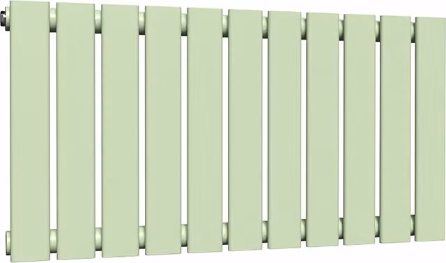 Lux Heat Flat Horizontal Coloured Steel Radiator in Green, W: 600 mm x H: 770 mm
