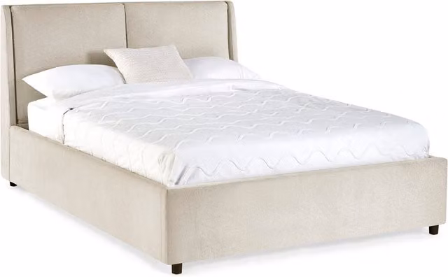 Julian Bowen Maddock Upholstered Ottoman Storage Bed in Beige/Brown, W/D/H: 180 x 200 cm