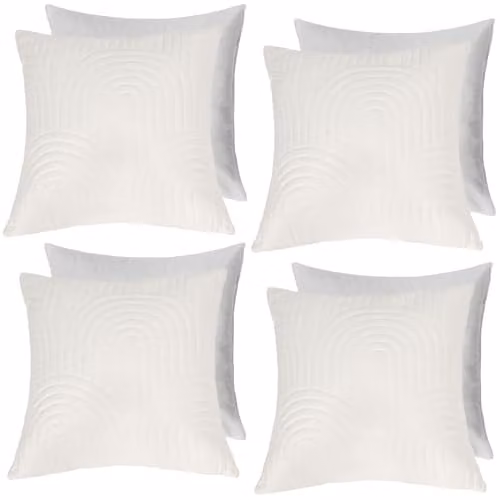 OHS Pinsonic Arches Cream Decorative Cushion Set of 4, W/D/H: 45 x 45 x 45 cm