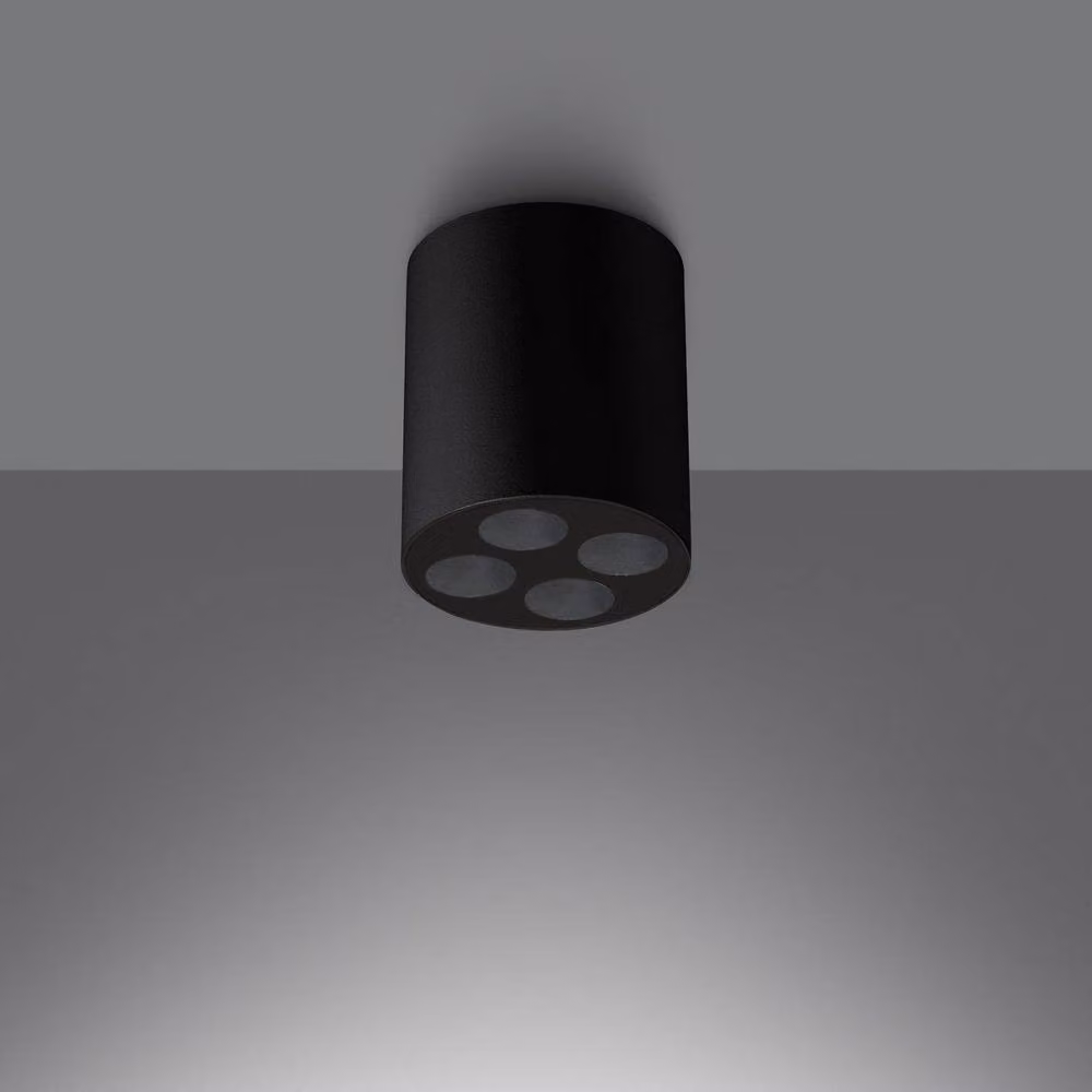 Sollux Lighting Minimalist Black Aluminium Cube Ceiling Lamp, W/D/H: 8.3 x 7.2 x 7.2 cm – 3