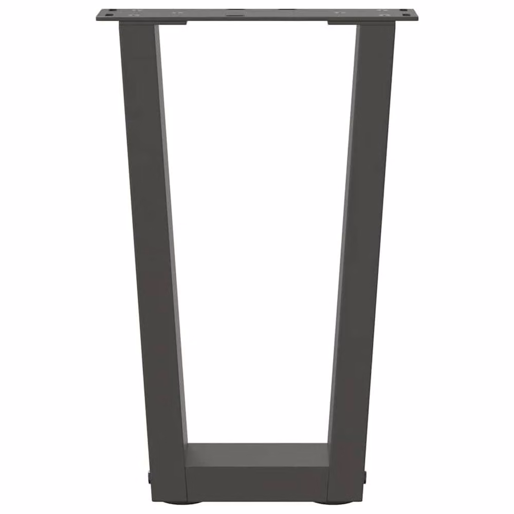 Berkfield Home V-Shape Dining Table Legs, 2 Piece Steel Set in Anthracite, W: 28 cm, H: 42-43.3 cm – 4