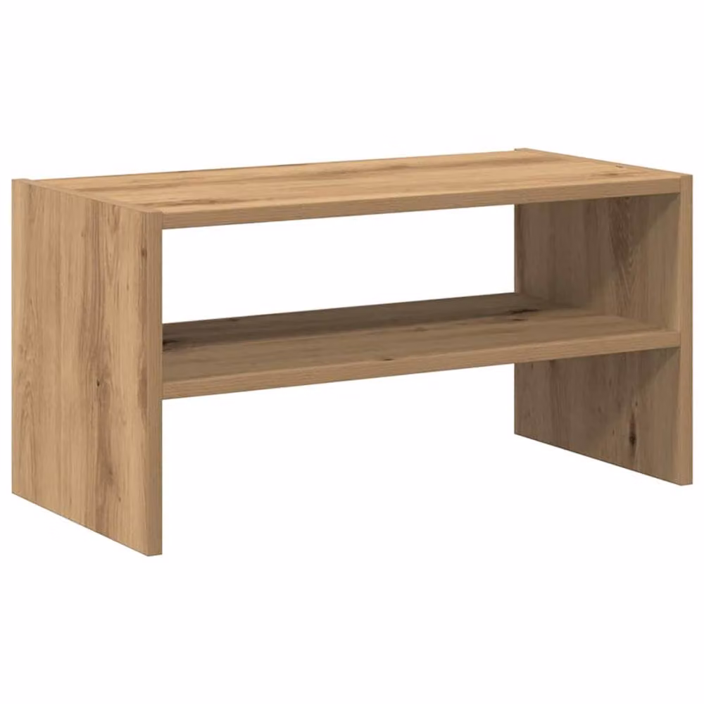Berkfield Home Stackable Artisan Oak Shoe Rack in Brown, W: 60 cm, D: 30 cm, H: 30.5 cm – 2