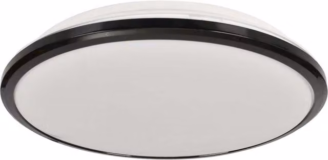 Milagro Terma LED Ceiling Lamp, Black, Round, IP44