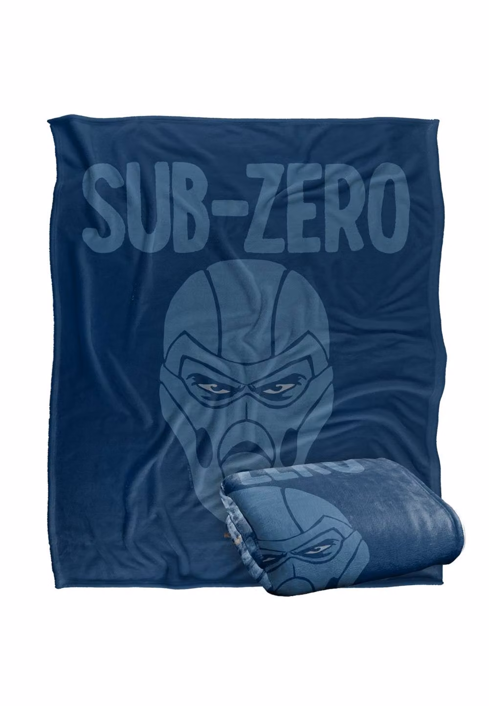 Warner Brothers Mortal Kombat Sub-Zero Silky Touch Super Soft Throw Blanket in White, W: 152 cm, D: 127 cm – 1