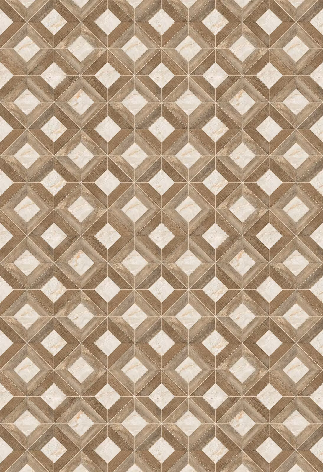 Artsy Mats Parquet Style Vinyl Floor Mat in Multicolour and Brown, W: 100 cm x L: 147 cm – 2