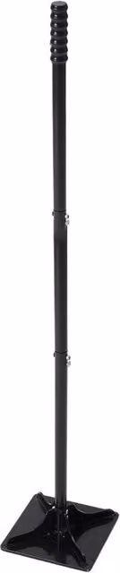 FLAVORA Heavy Duty Metal Ground Tamper Adjustable Soil Rammer, Black, 1.25 kg
