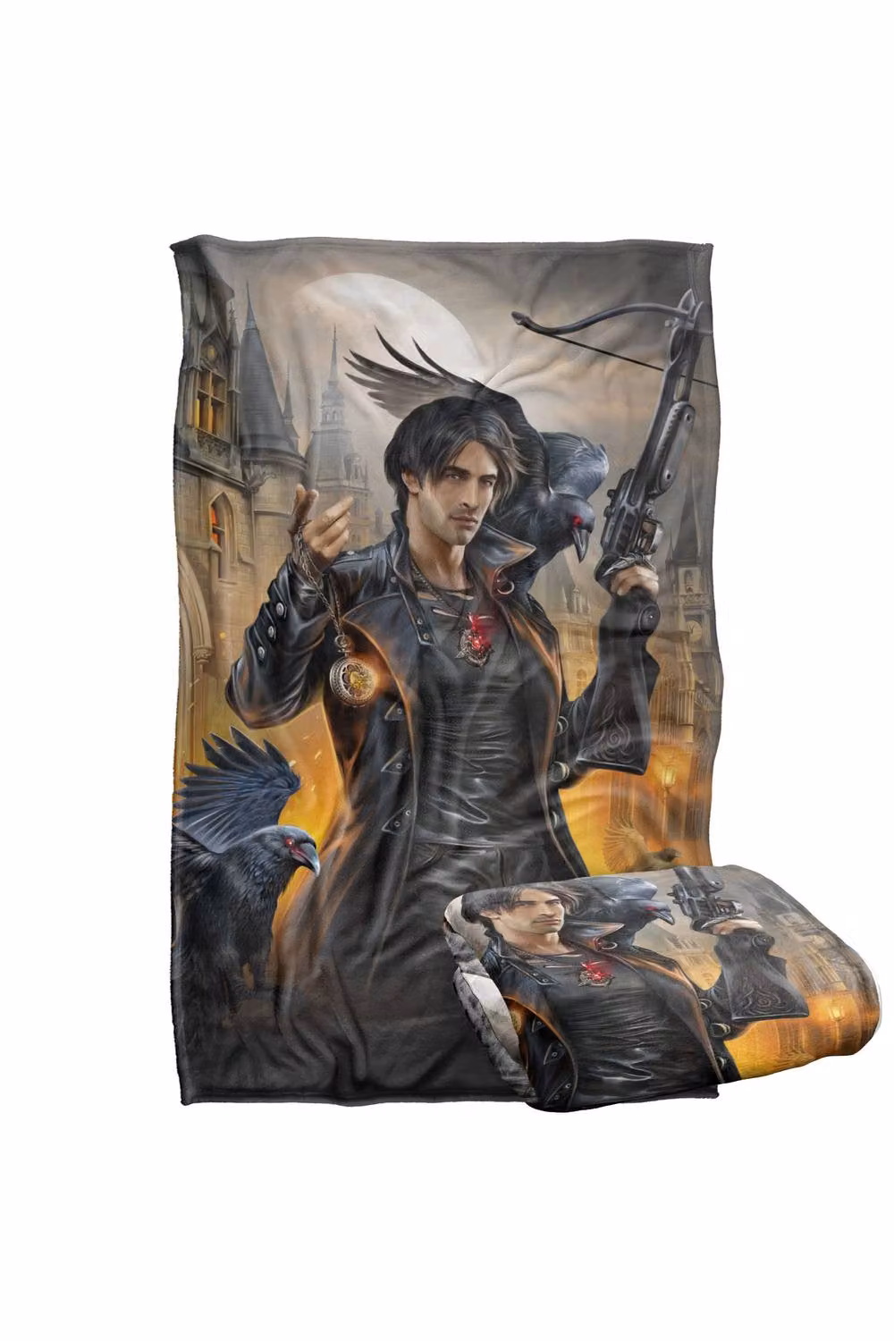 JQ Licensing En Night Hunter Ravens Silky Touch Super Soft Fleece Throw Blanket, Multicolour, W: 91 cm, D: 147 cm – 6