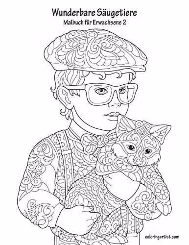 Wunderbare Säugetiere Adult Colouring Book for Adults by Independently Published