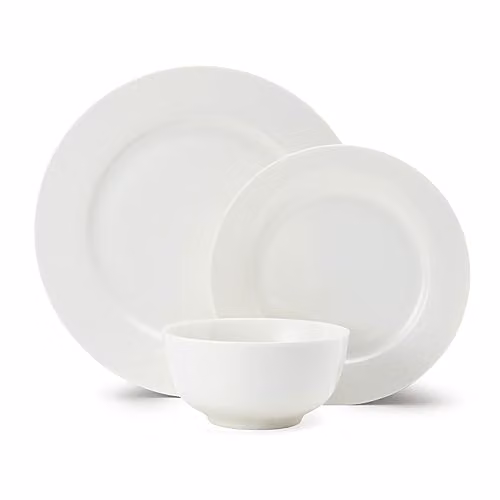 Mikasa Egret 12 Piece White Bone China Dinner Set – 1