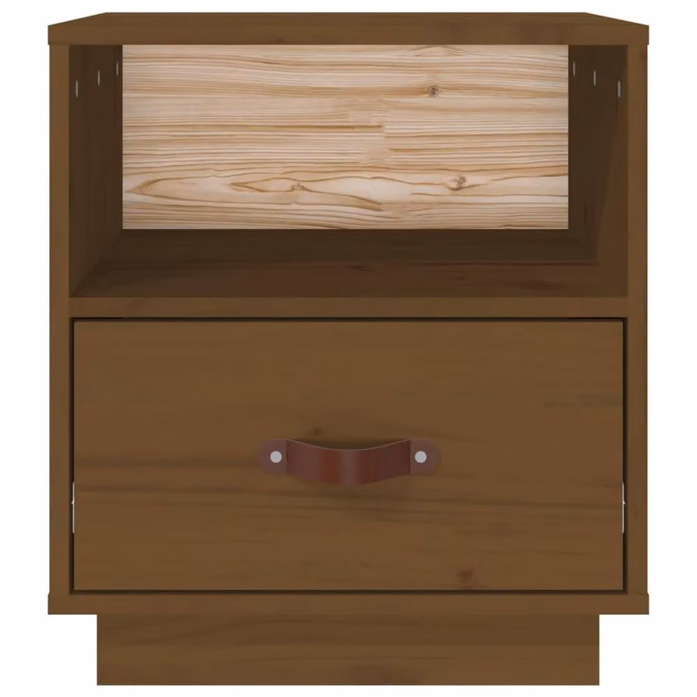 Berkfield Home Beautiful Bedside Cabinets, 2 Piece Set, Honey Brown, W: 40 cm, D: 34 cm, H: 45 cm – 5