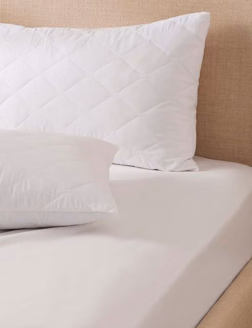 Body Sensor Cooling Body Temperature Control Pillow Protectors, 2 Pack, White