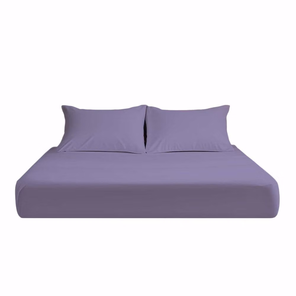 Snug City Microfibre Soft Touch Fitted Sheet, Lilac, King Size, W/D/H: 180 x 200 x 25 cm – 2