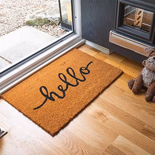 Nicola Spring Coir Door Mat, Brown and Multicolour, W: 60 cm, D: 40 cm – 3