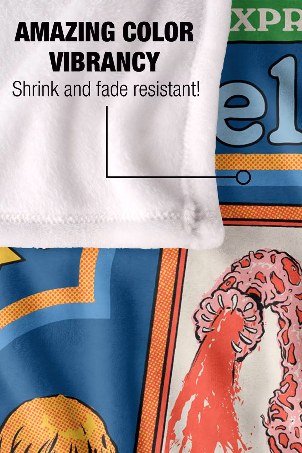 Steven Rhodes Express Your Feelings Multicolour Super Soft Fleece Throw Blanket W/D/H: 91 x 147 cm – 4
