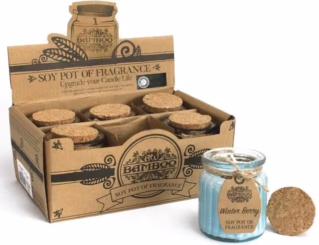 KDMK Winter Berry Fruity Soy Candle Pot in Petrol