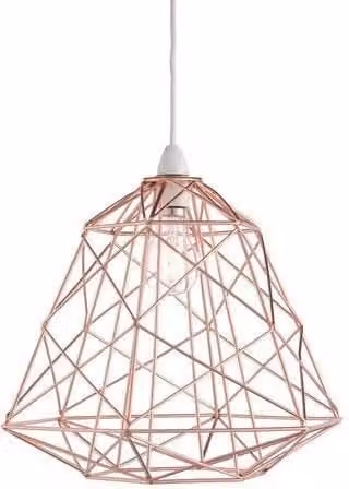 Nielsen Stratton Retro Cage Pendant Light in Copper, Diameter: 35 cm