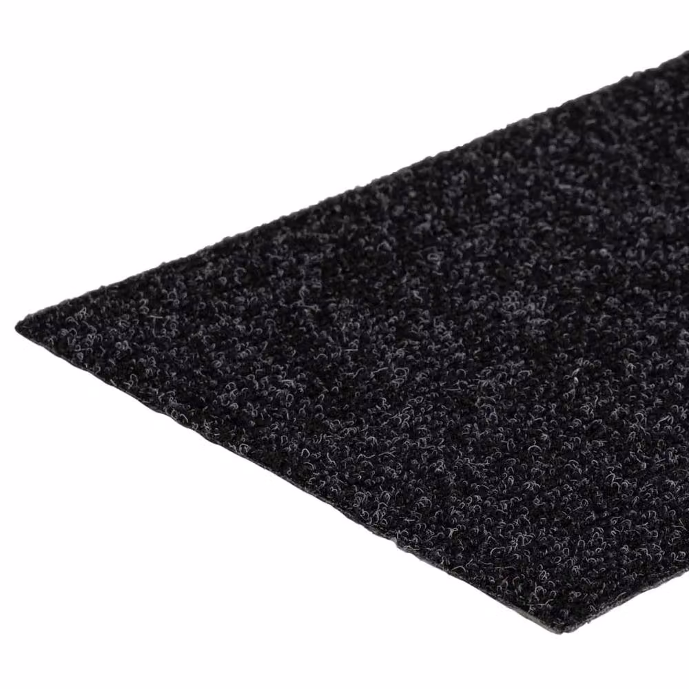 Berkfield Home Self-adhesive Rectangular Stair Mats, Black, 15 x 76 x 20 cm – 4