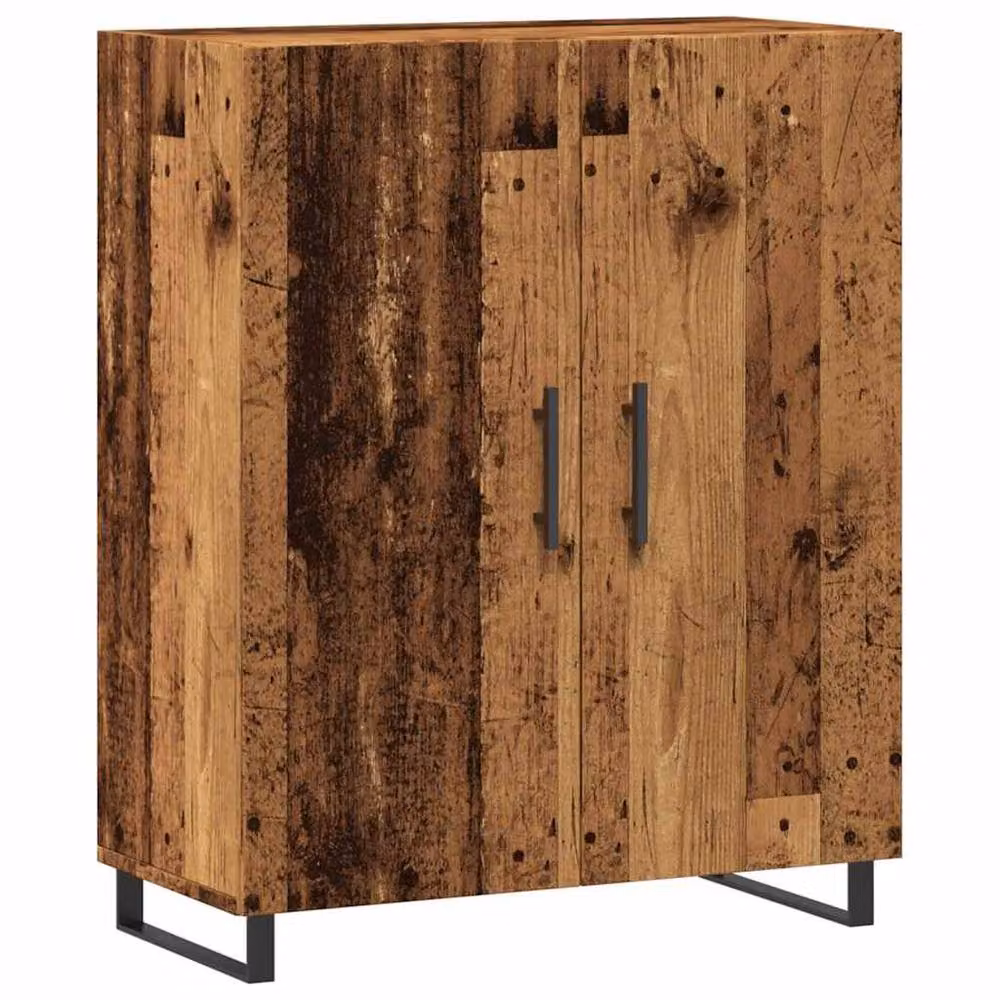 Berkfield Home Rustic Old Wood Sideboard in Brown, W/D/H: 69.5 x 34 x 90 cm – 3