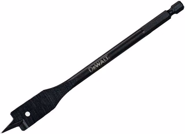 DeWalt Extreme Flatwood Drill Bit in Black and Multicolour Steel