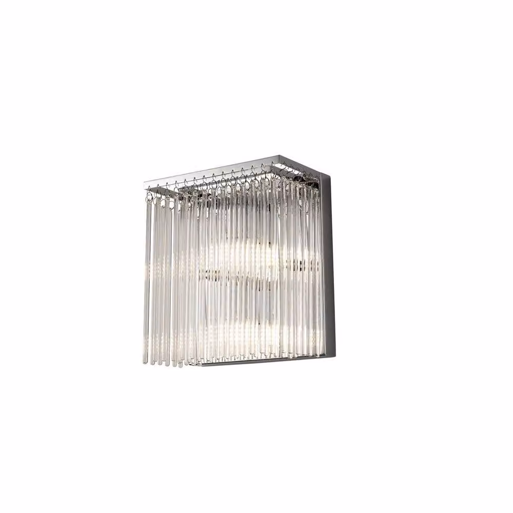 Netlighting Zanthe 3 Light Wall Lamp in Polished Chrome with Transparent Glass – 2