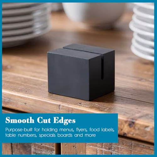 Argon Tableware Natural Slate Sign Holder in Grey or Black – 5