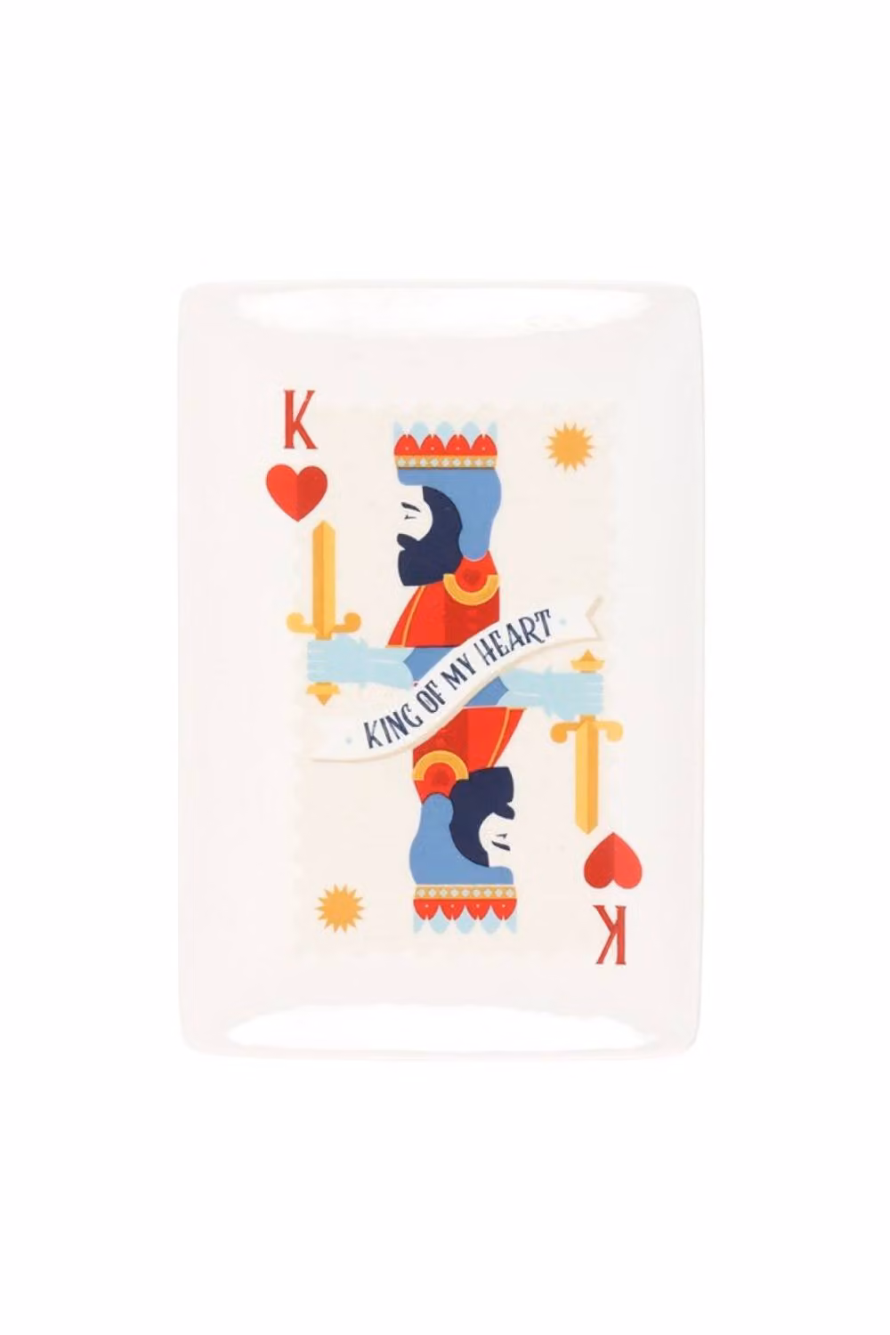 KDMD King of My Heart Catch All Dish Jewelry and Key Storage in White – 2