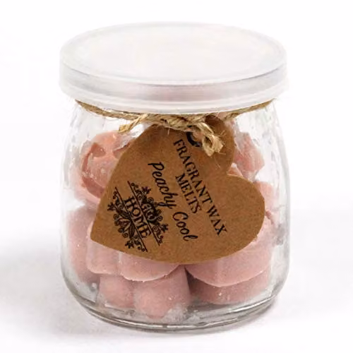 KDMD Peachy Cool Soy Wax Melts in Pink, 2 x 8 g Jars