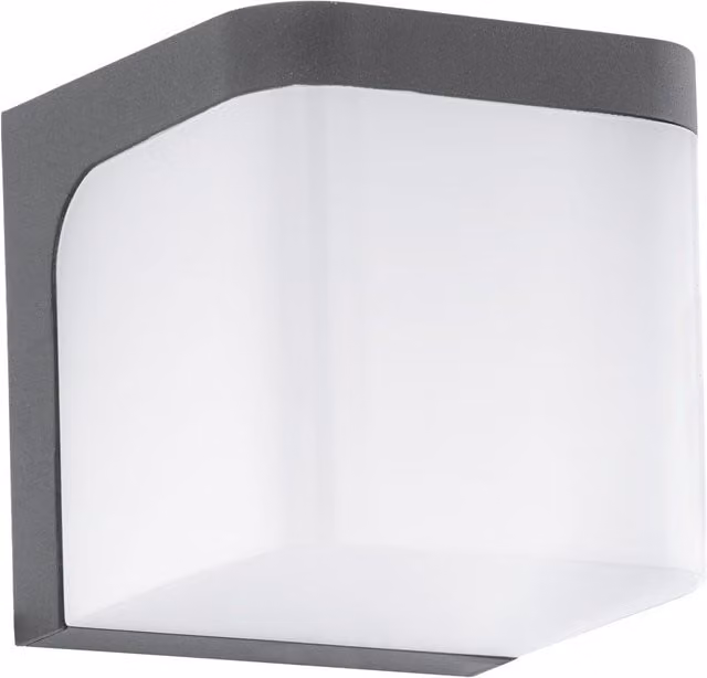 Loops Anthracite Cast Aluminium IP44 Outdoor LED Wall Light