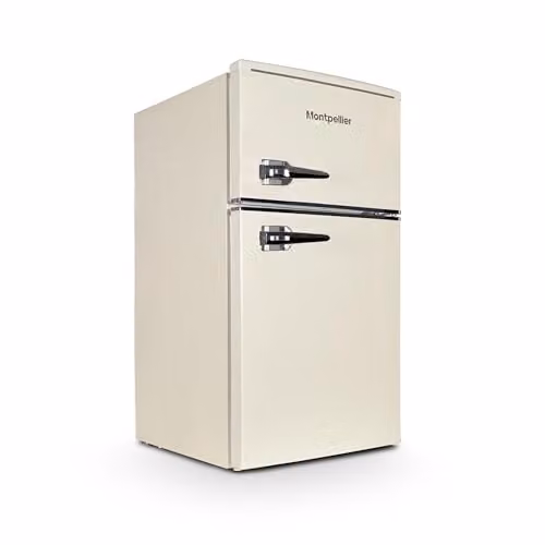 Montpellier MAB2035EC Cream Retro Undercounter Fridge Freezer – 1