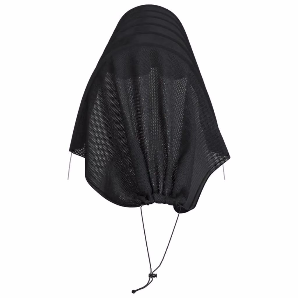 Berkfield Home Netting Tunnels 3 Piece Set in Black Steel and Polyethylene Growing Aid – 4