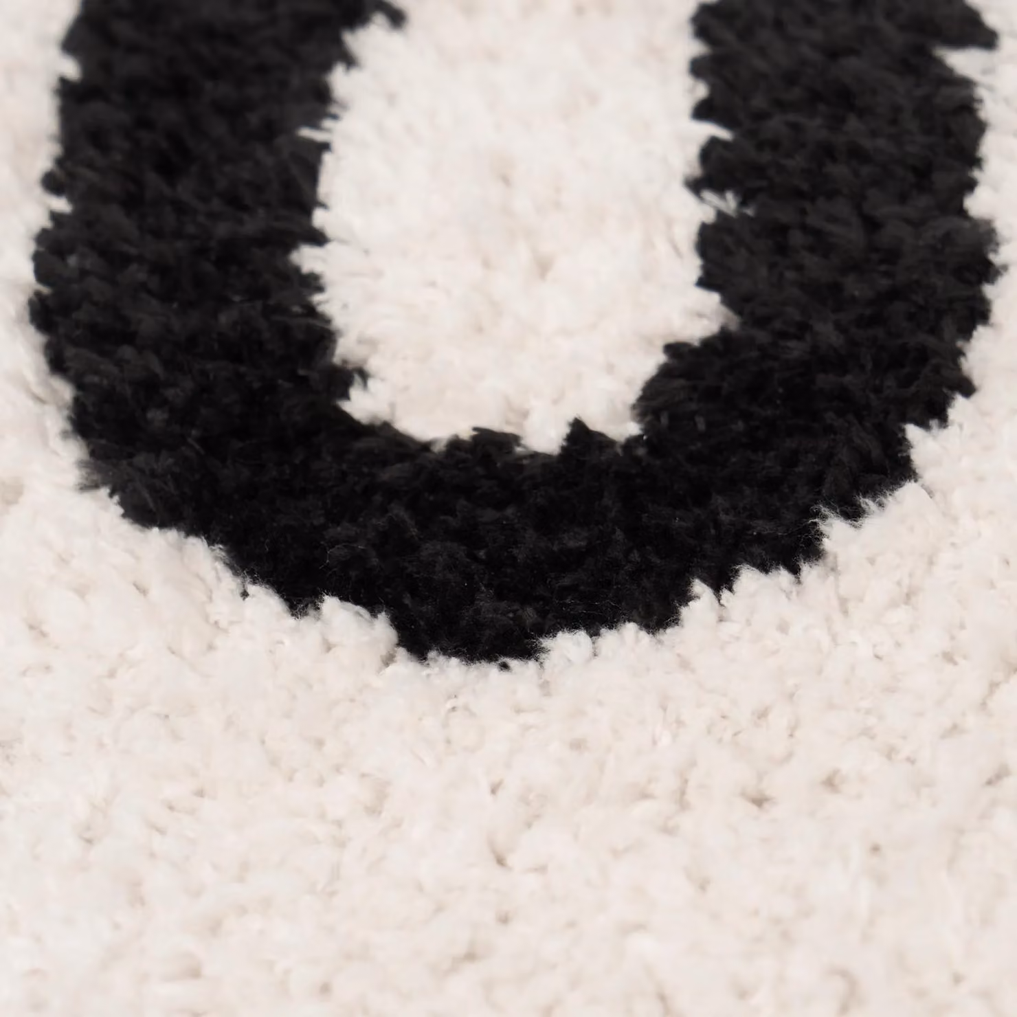 OHS Rudey Nudey Non-Slip Soft Shaggy Bath Mat, White, W/D/H: 75 x 45 x 1 cm – 4