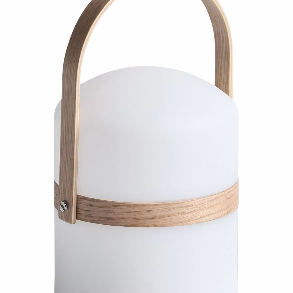 Wyld and Coco White Outdoor LED Table Lamp with Remote Control, IP54 Waterproof and Rechargeable, H 25.0 cm x W 14.0 cm x D 14.0 cm – 2