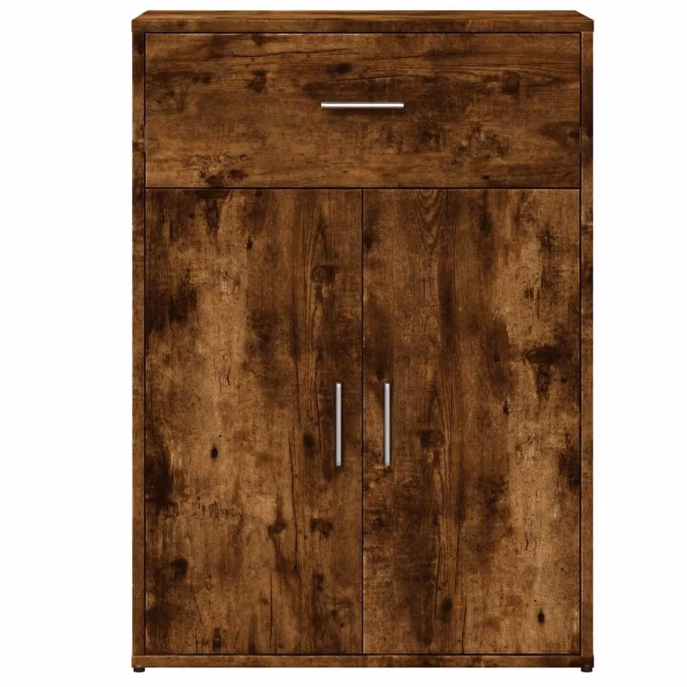 Berkfield Home Smoked Oak Sideboard in Brown, W/D/H: 60 x 30 x 84 cm – 4