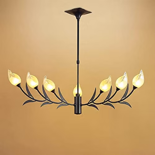Netlighting Inspired Holland Telescopic Pendant 9 Light G9 in Brown and Black Oxide – 2