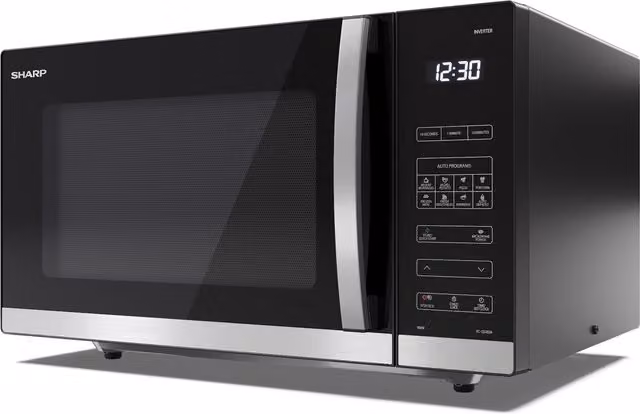 Sharp 30 Litre Solo Flatbed Countertop Microwave Oven - Black