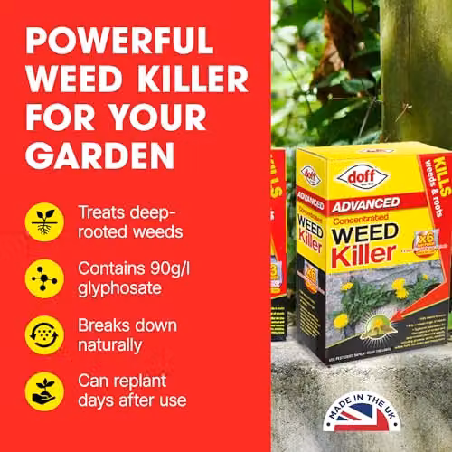Doff Advanced Concentrated Weedkiller 6 x 0.1 l Sachets in Yellow and Multicolour – 3