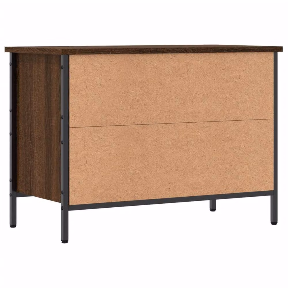 Berkfield Home Brown Oak Shoe Cabinet W/D/H: 69 x 35 x 50 cm – 5