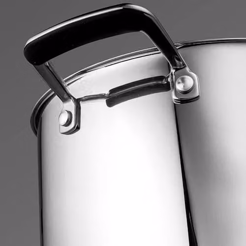 Prochef Stainless Steel Stockpot with Glass Lid, Silver, W/D/H: 24 x 24 x 16.6 cm – 3