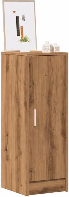 Berkfield Home Artisan Oak Shoe Cabinet in Brown, W/D/H: 32 x 35 x 92 cm – 1