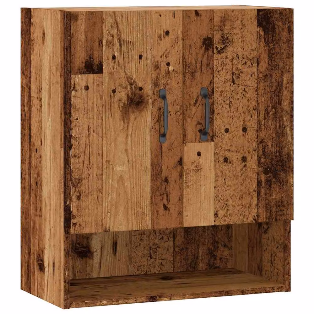 Berkfield Home Wall Cabinet in Old Wood Brown, W/D/H: 60 x 31 x 70 cm – 3