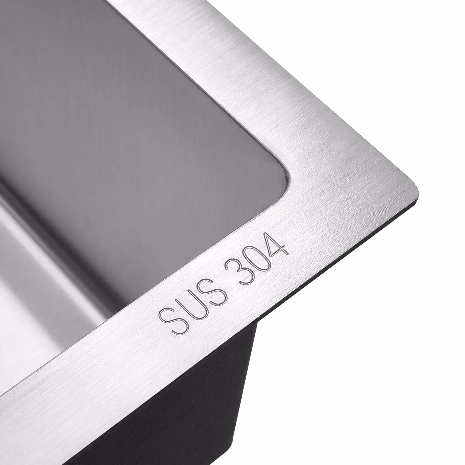 Living and Home Single Bowl Stainless Steel Sink with Strainer Waste Kit in Silver – 6
